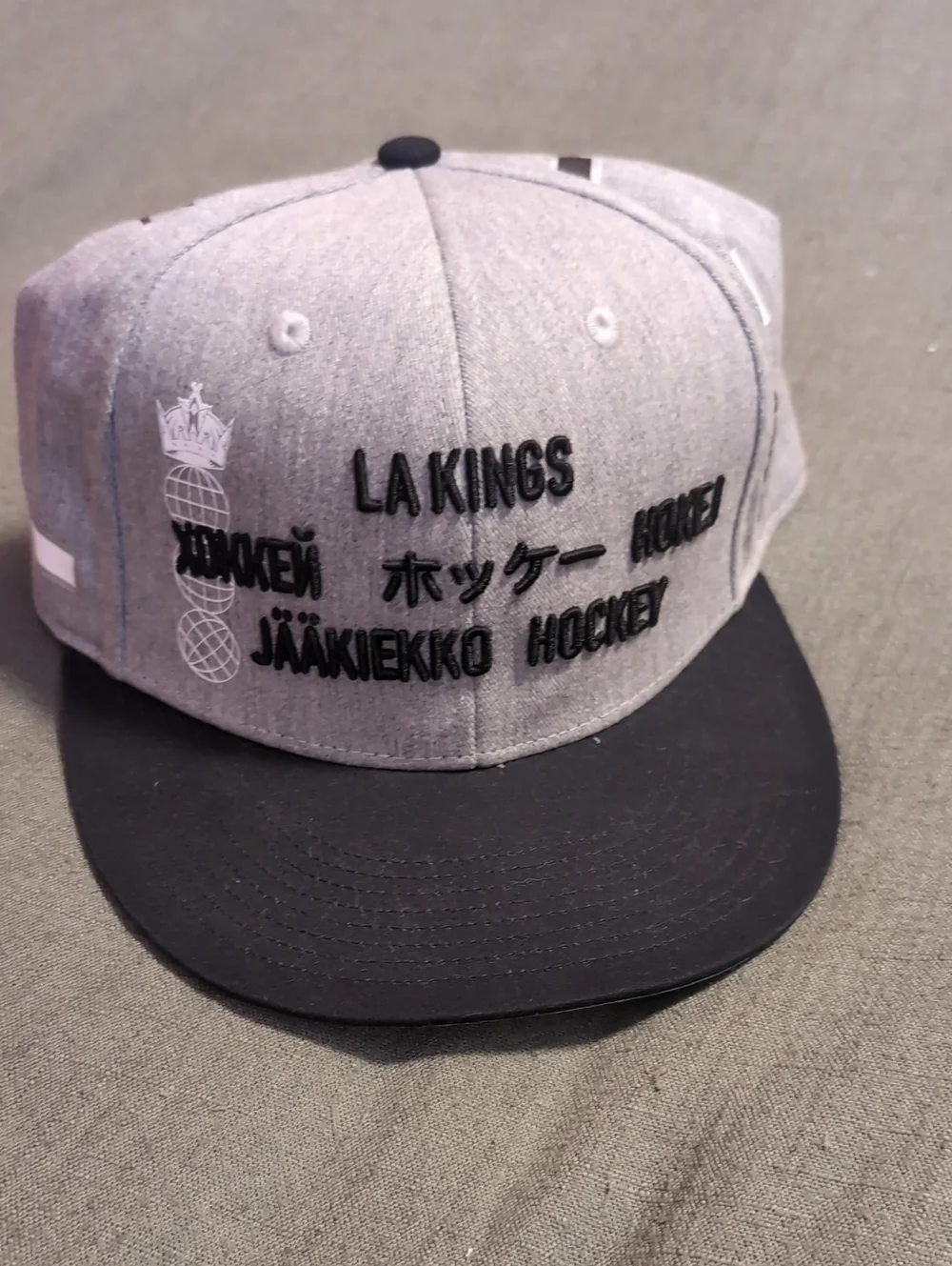 Adidas Grey and Black LA Kings Japanese Cap